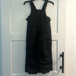 Black xs kids ski bibs
